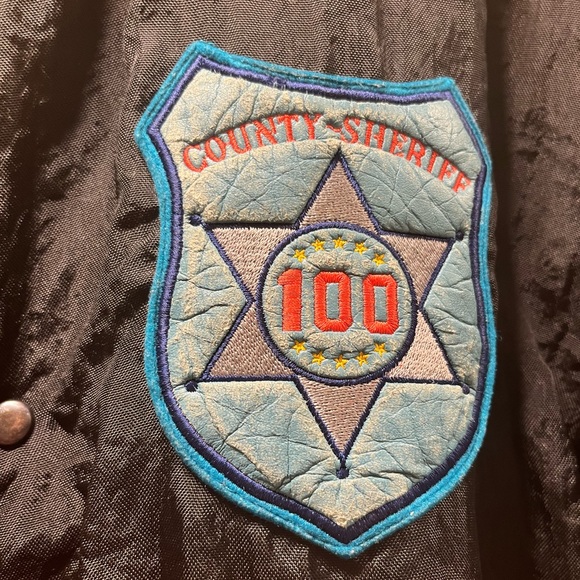 Vintage 90s Crocodile brand bomber jacket great pastel details mens small - Picture 4 of 12